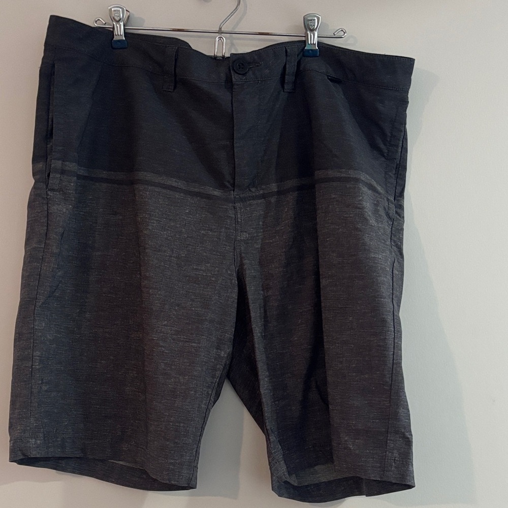 Travis Mathew Charcoal Flat Front Shorts